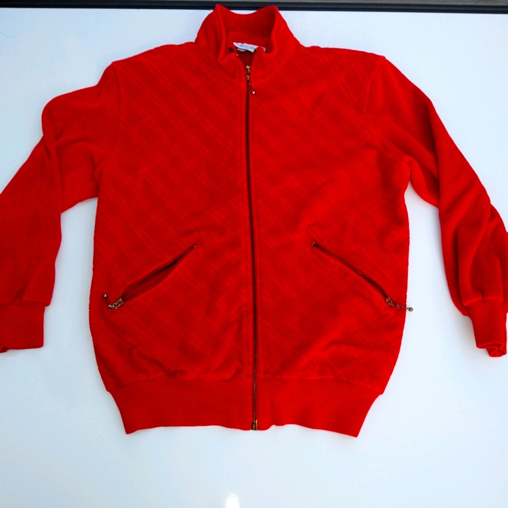 VINTAGE Ultrasport classic velour zip up